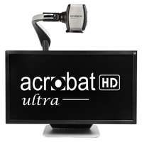 Acrobat HD Ultra desktop magnifier with flexible arm and camera for reading, writing, and distance viewing